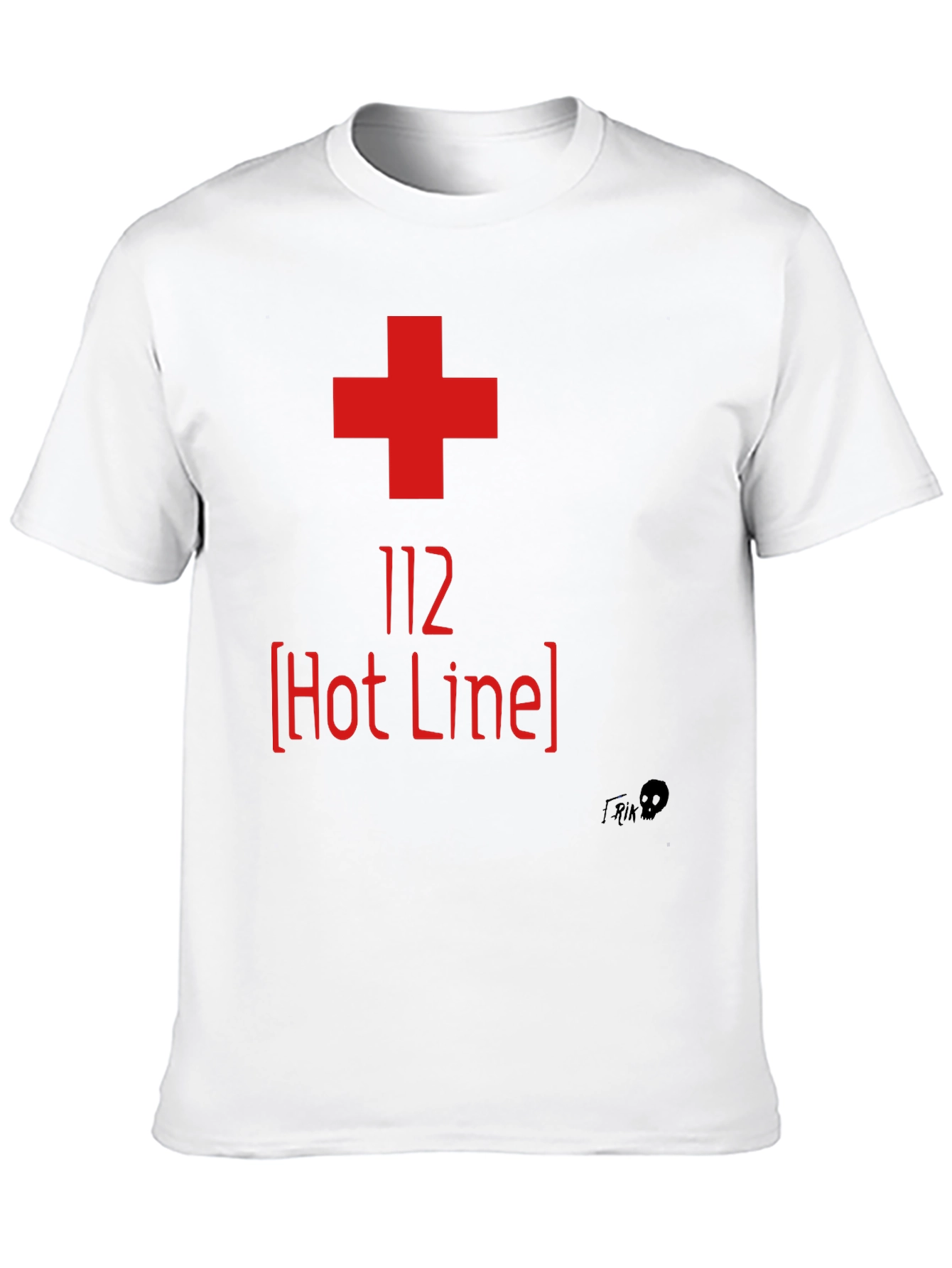 112 Hot Line Graphic Tee - Emergency Services Shirt