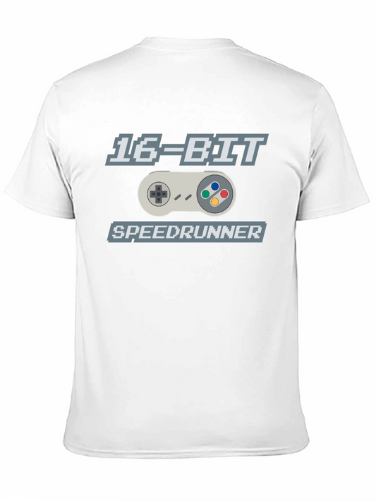 16-Bit Speedrunner Graphic T-Shirt - Retro Gaming Tee