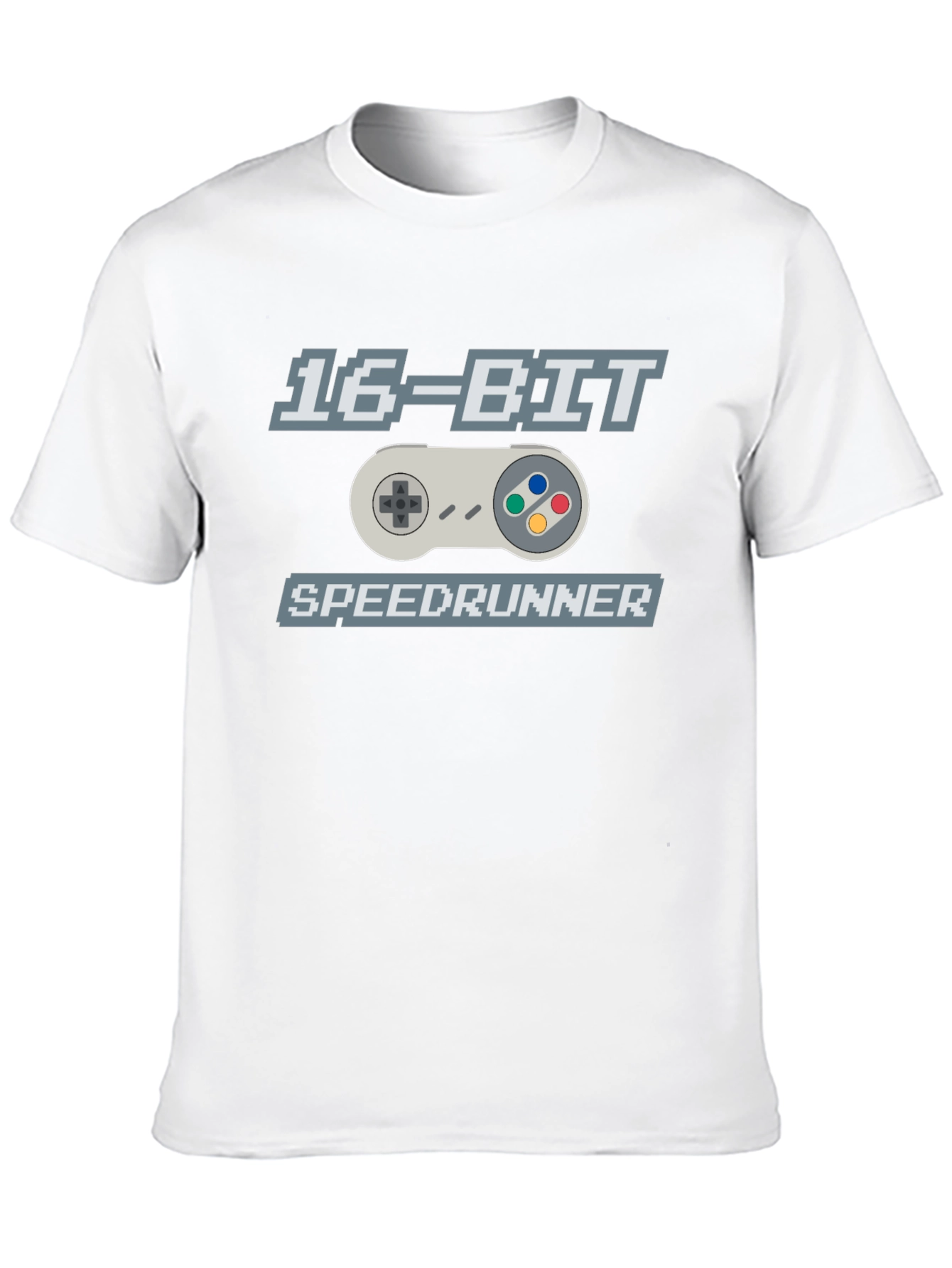 16-Bit Speedrunner Graphic T-Shirt - Retro Gaming Tee