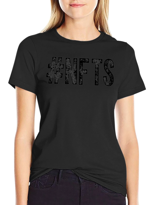 #NFTs Black Graphic Tee - Mens Casual Fashion