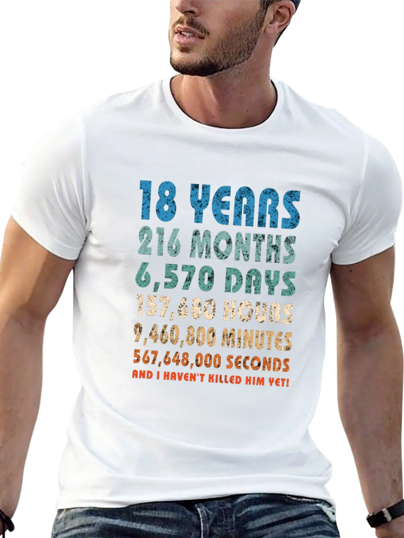 18 Years & Counting Funny Graphic T-Shirt