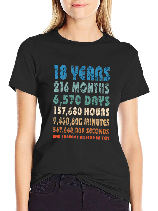 18 Years & Counting Funny Graphic T-Shirt
