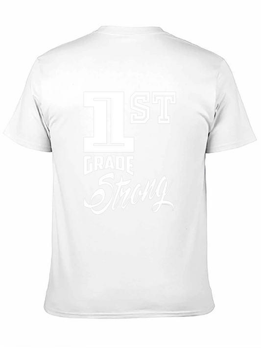 1st Grade Strong Black T-Shirt