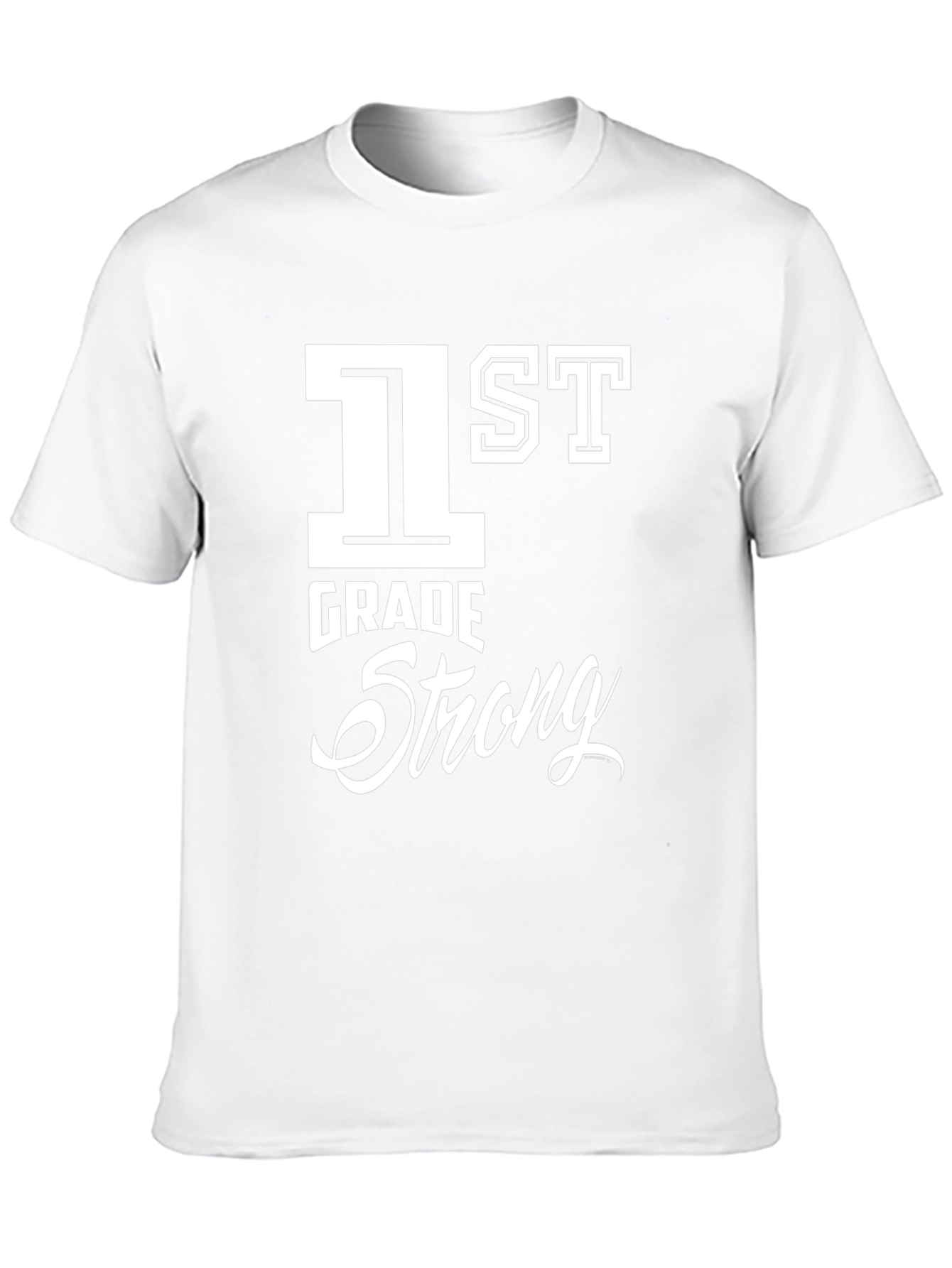 1st Grade Strong Black T-Shirt