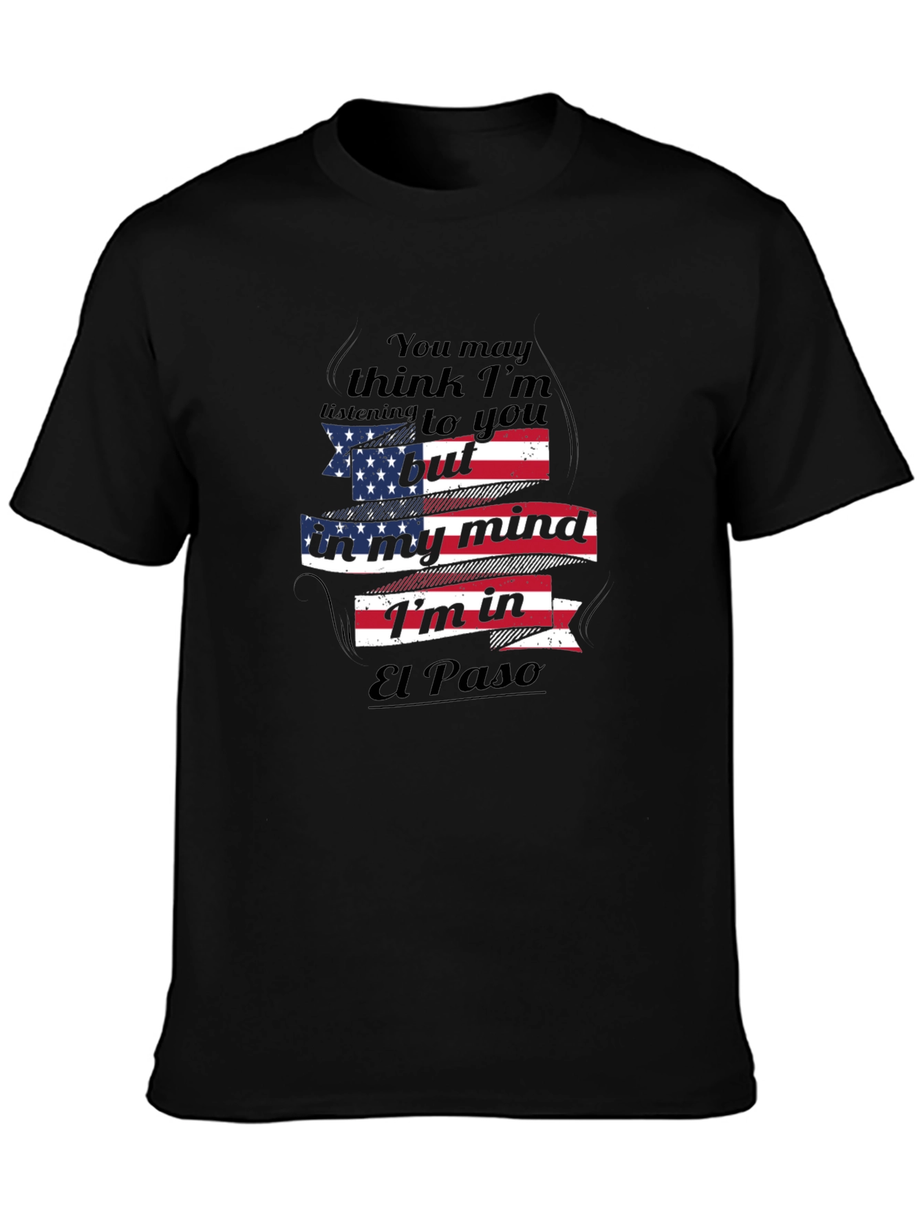 El Paso Mind T-Shirt - Patriotic USA Flag Design
