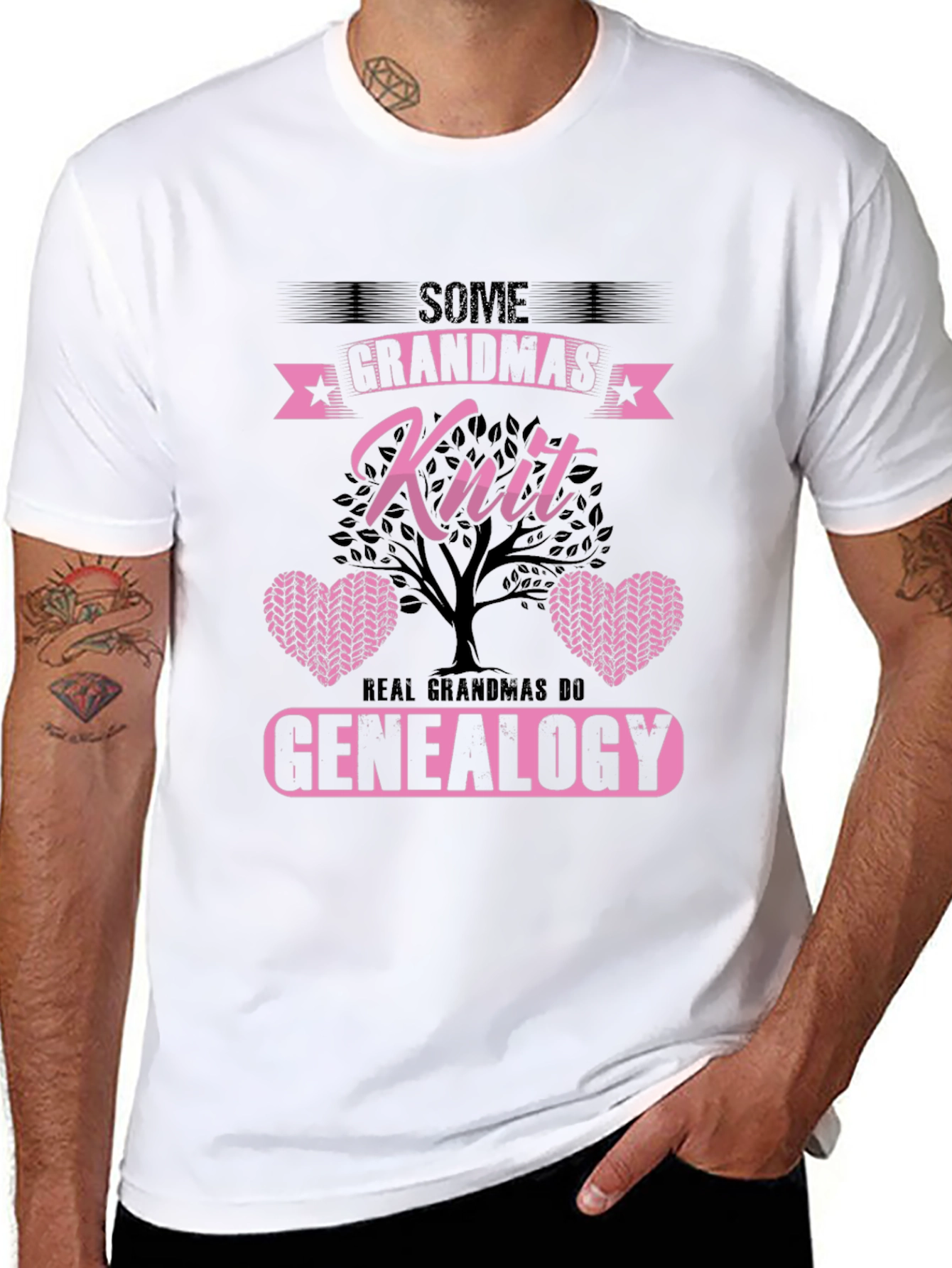 Grandmas Knit & Genealogy T-Shirt