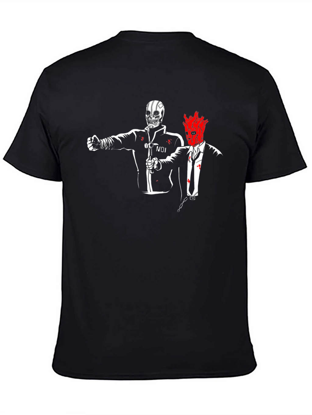 Noir Duo Graphic Tee - Black