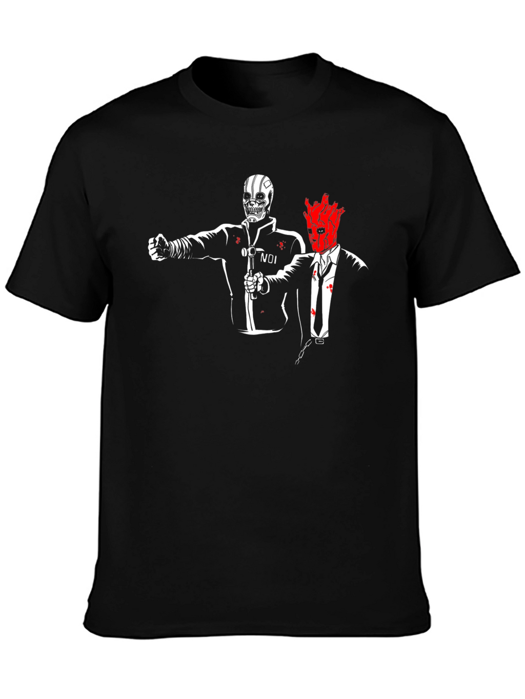 Noir Duo Graphic Tee - Black