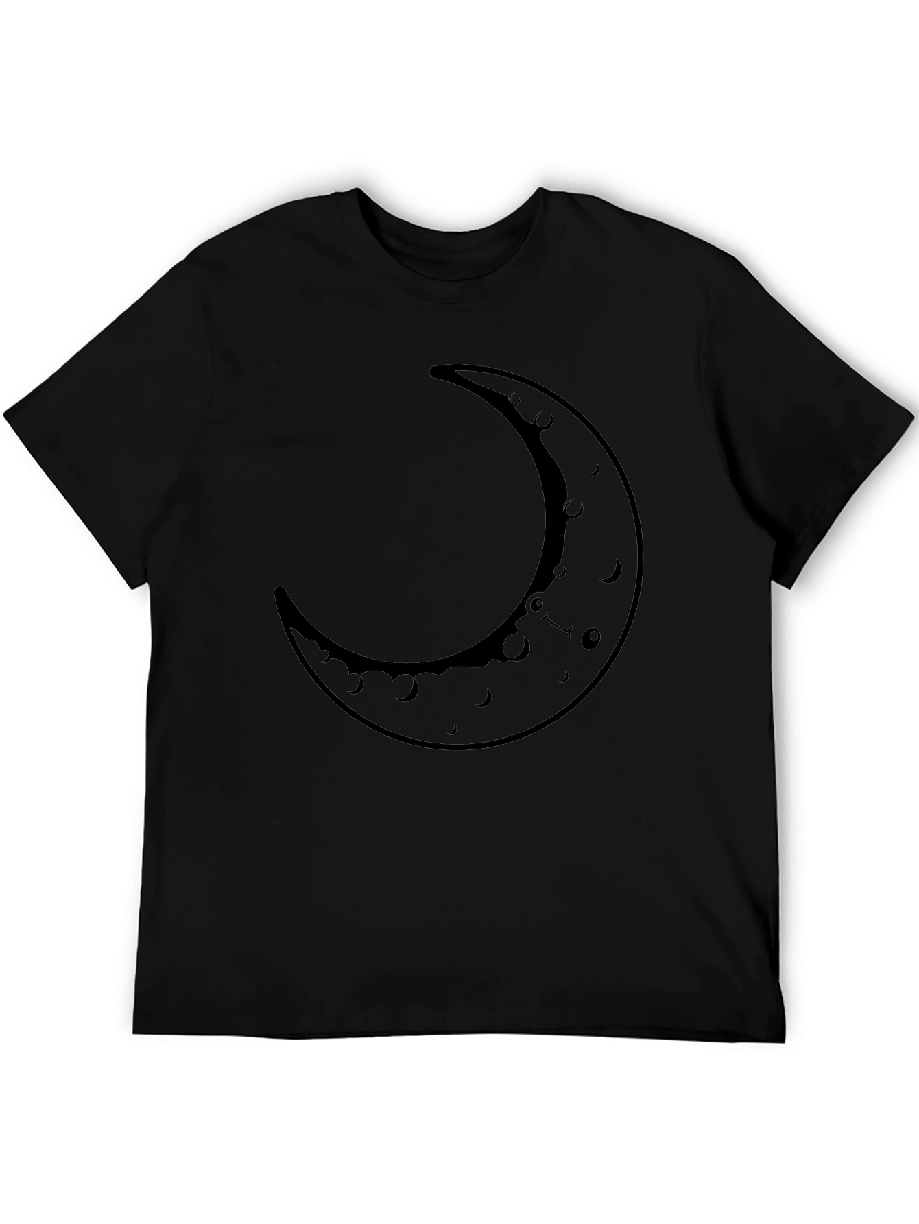 Crescent Moon Graphic Tee - Casual Comfort