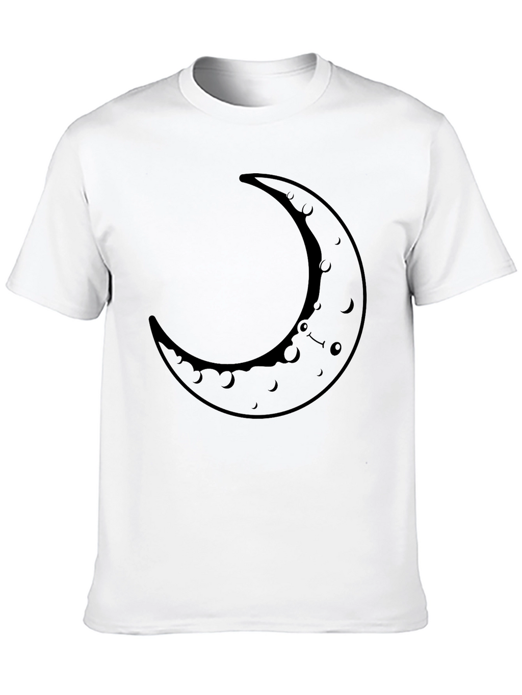 Crescent Moon Graphic Tee - Casual Comfort