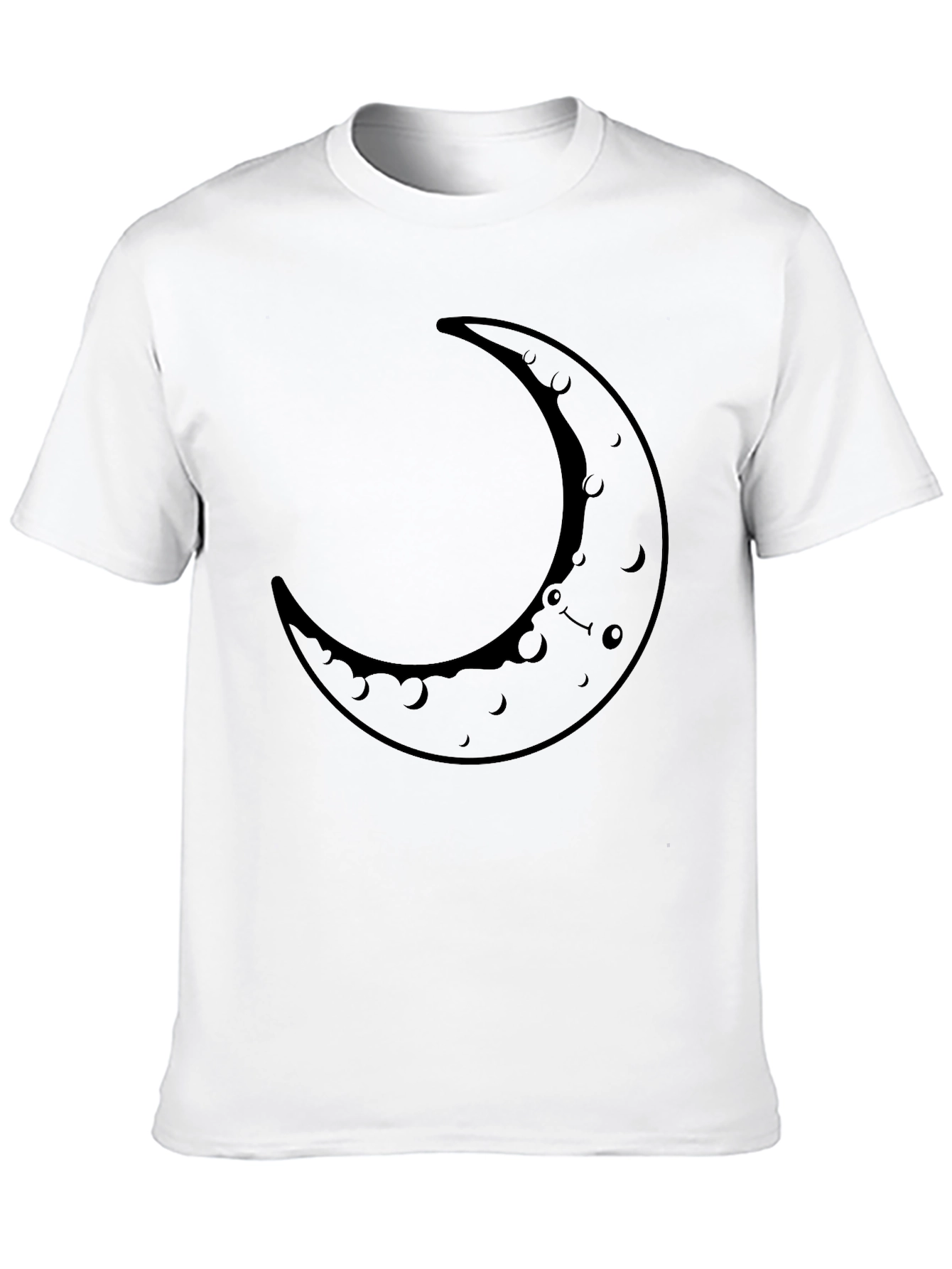 Crescent Moon Graphic Tee - Casual Comfort