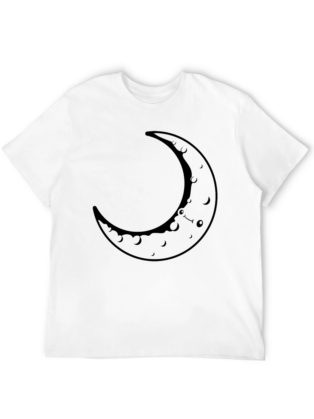 Crescent Moon Graphic Tee - Casual Comfort