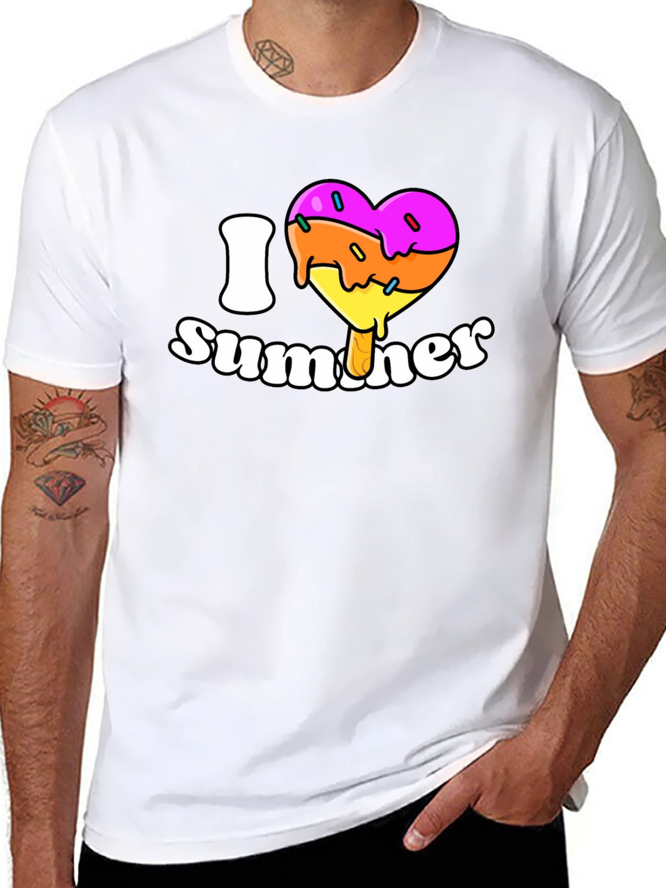 I Heart Summer Popsicle Graphic T-Shirt