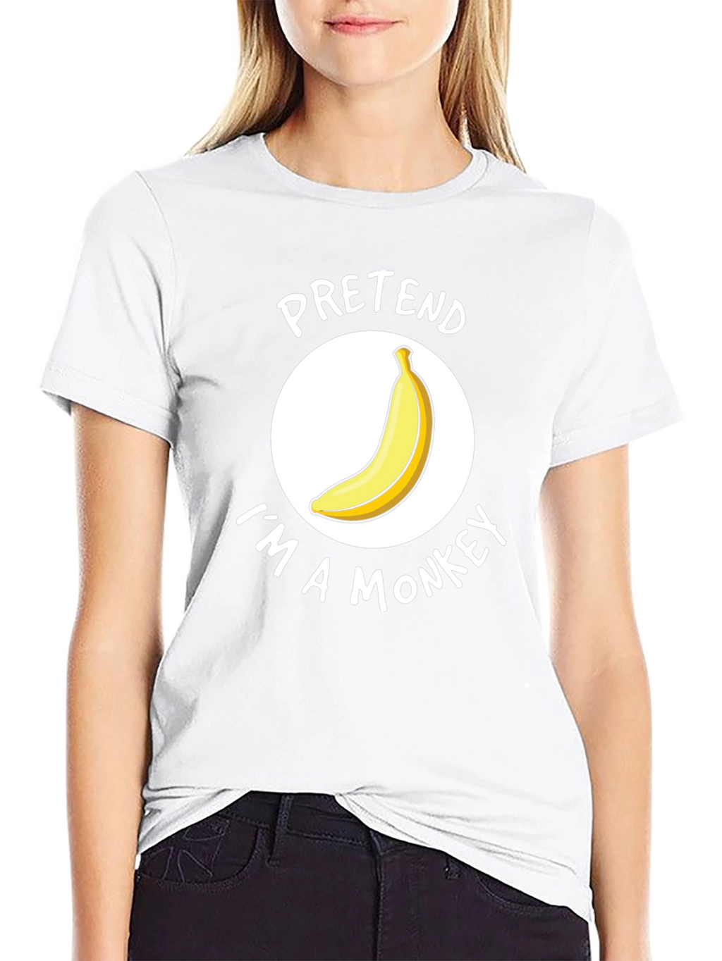 Pretend Im A Monkey T-Shirt - Funny Costume Tee