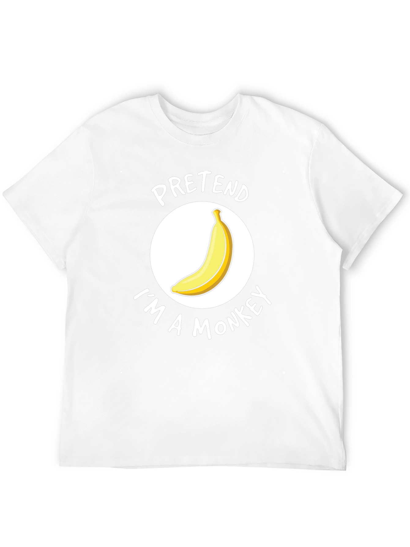 Pretend Im A Monkey T-Shirt - Funny Costume Tee