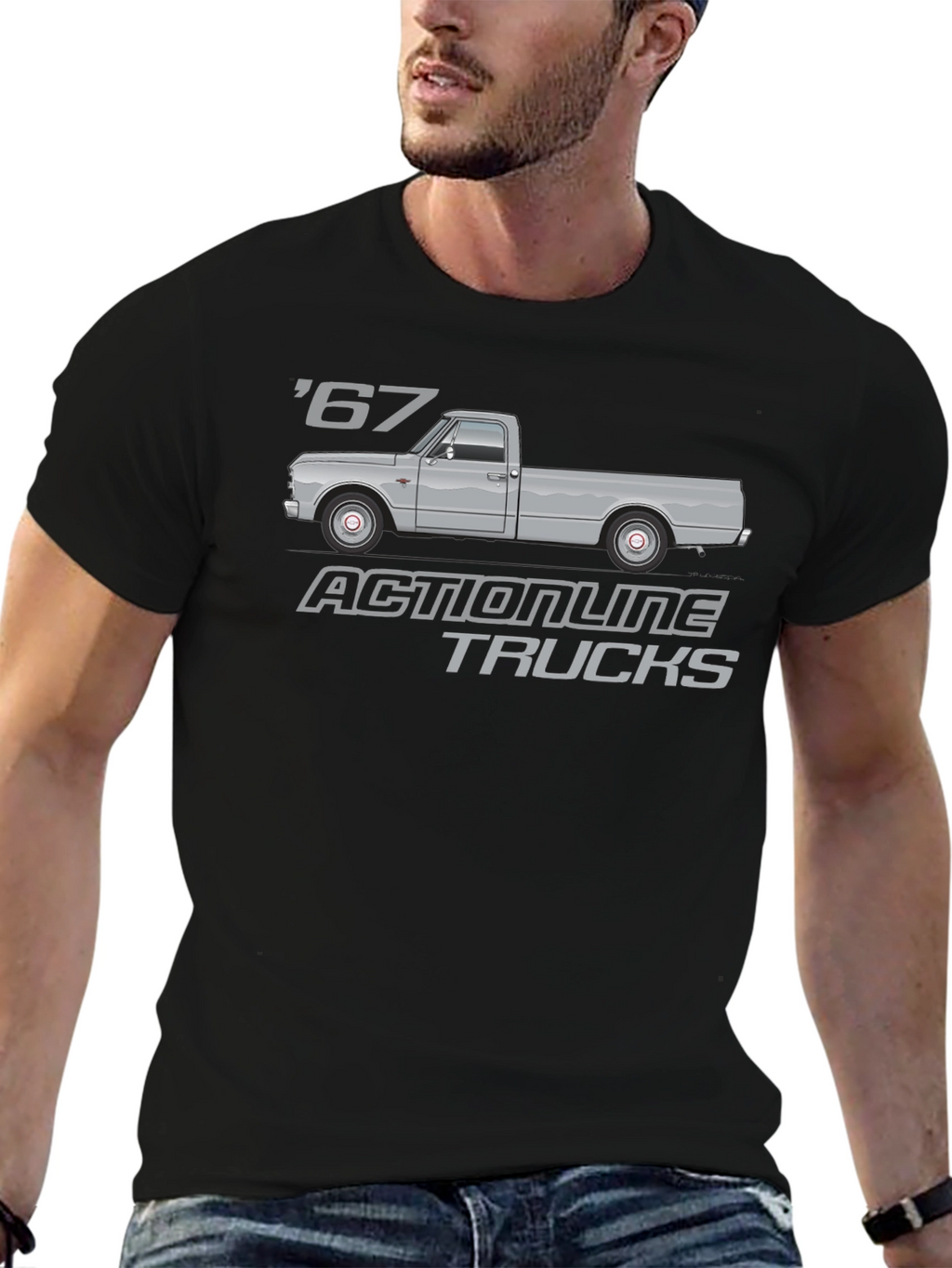 Actionline Trucks 67 Graphic Tee - Black