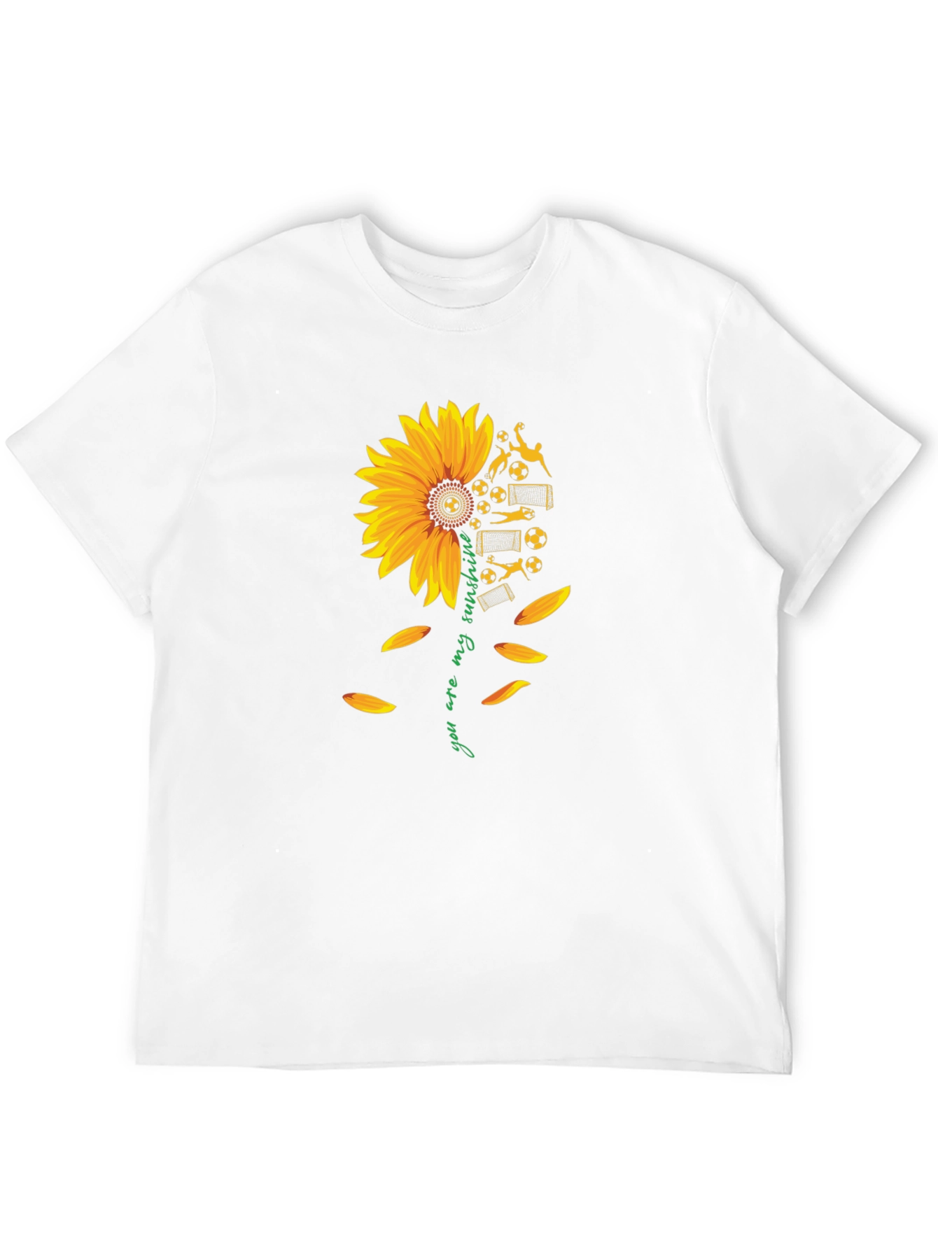 Soccer Sunflower Graphic Tee - You Are My Sunshine!