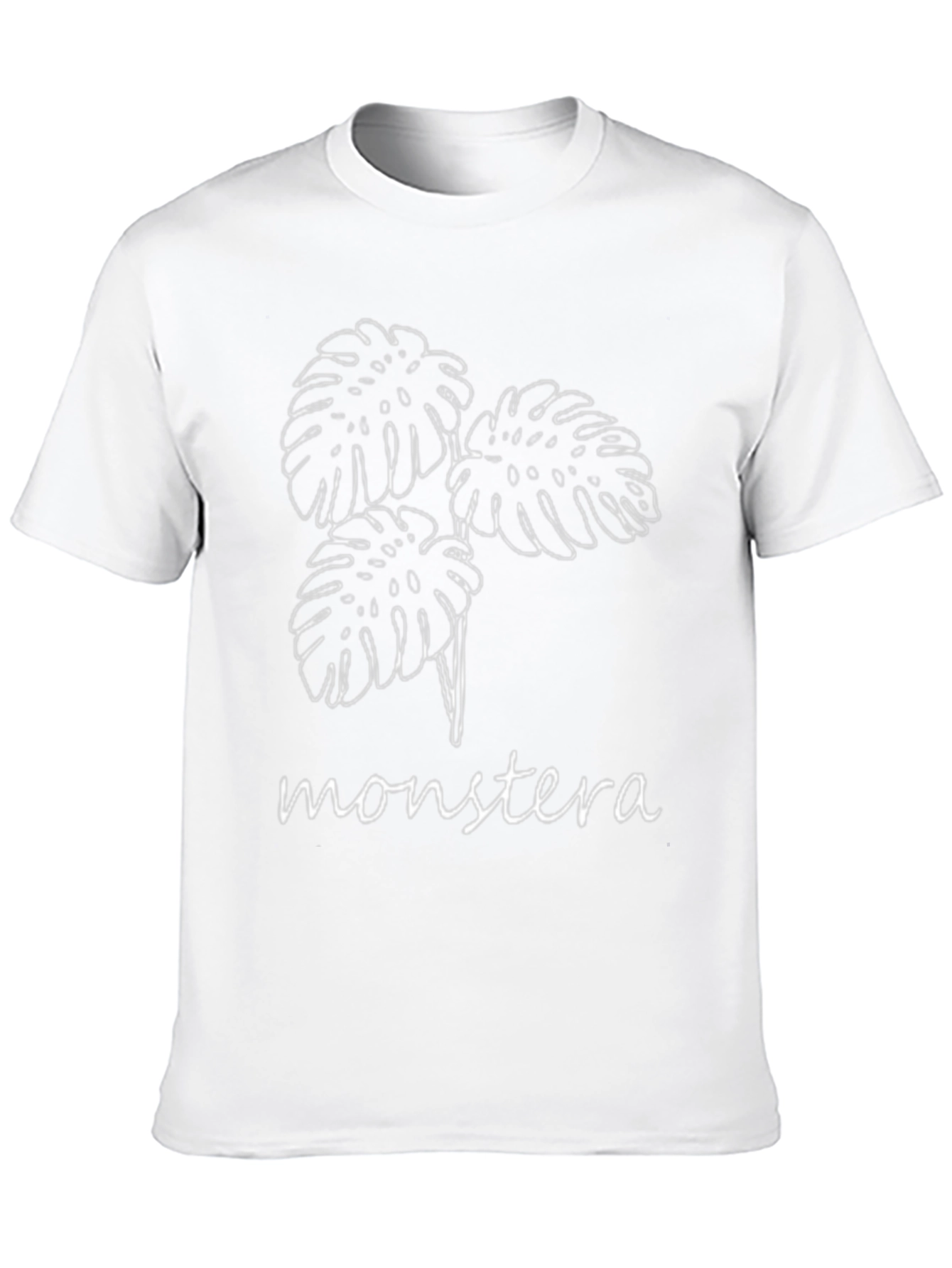 Monstera Graphic Tee - Modern Plant Lover T-Shirt