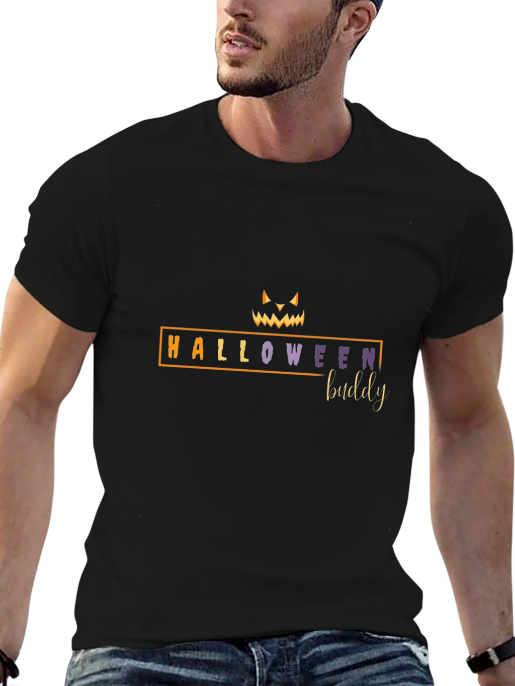 Halloween Buddy Graphic Tee - Spooky Season