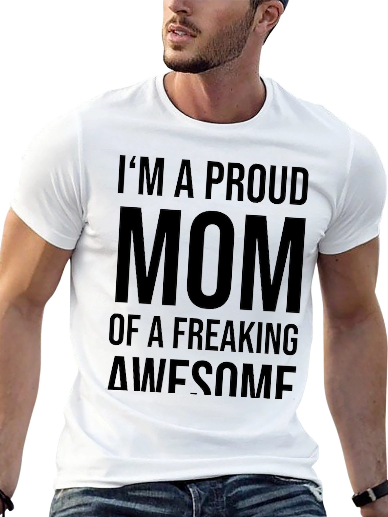Proud Mom Graphic Tee - Freaking Awesome T-Shirt