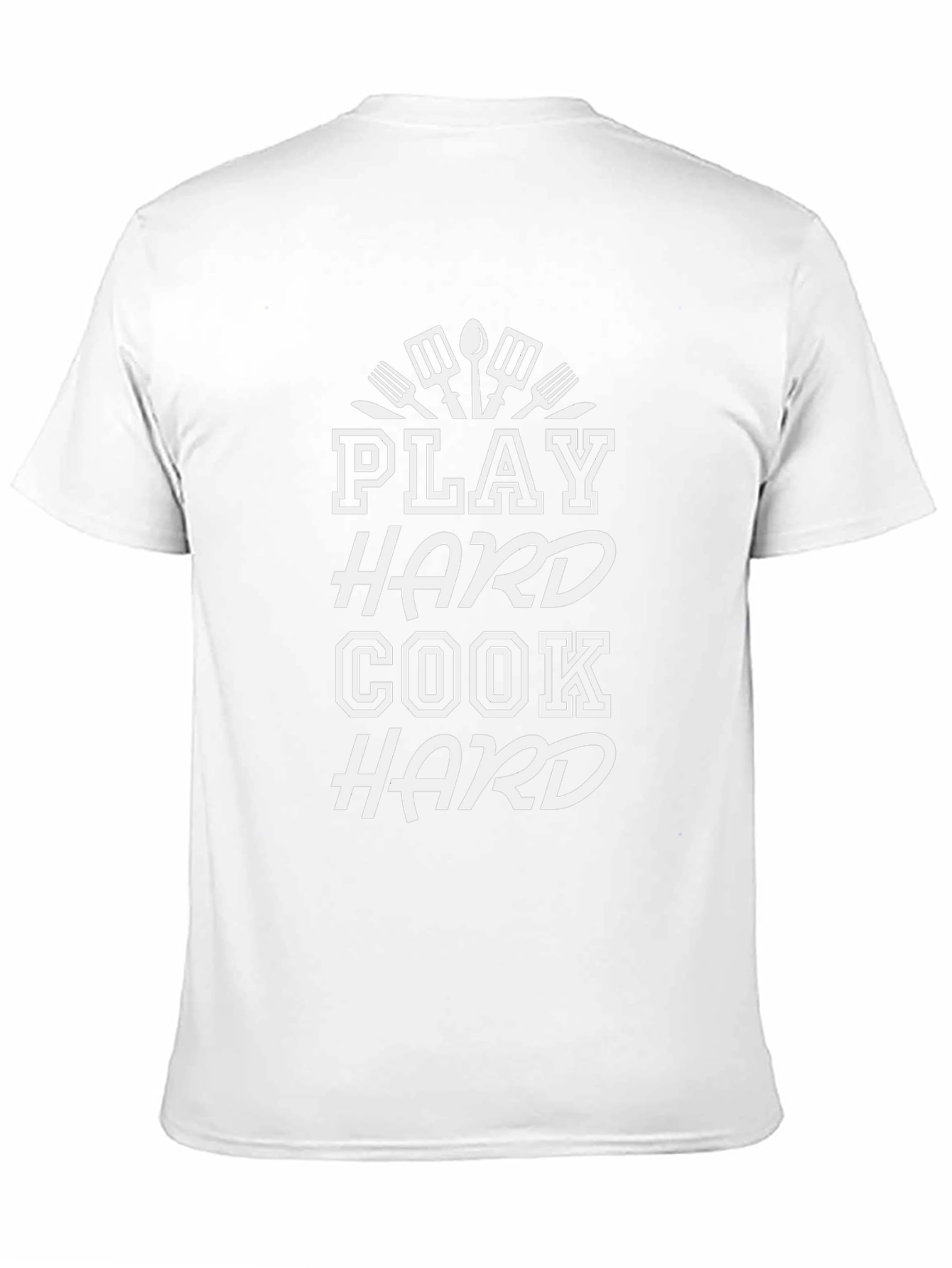 Play Hard Cook Hard Graphic Tee - Black