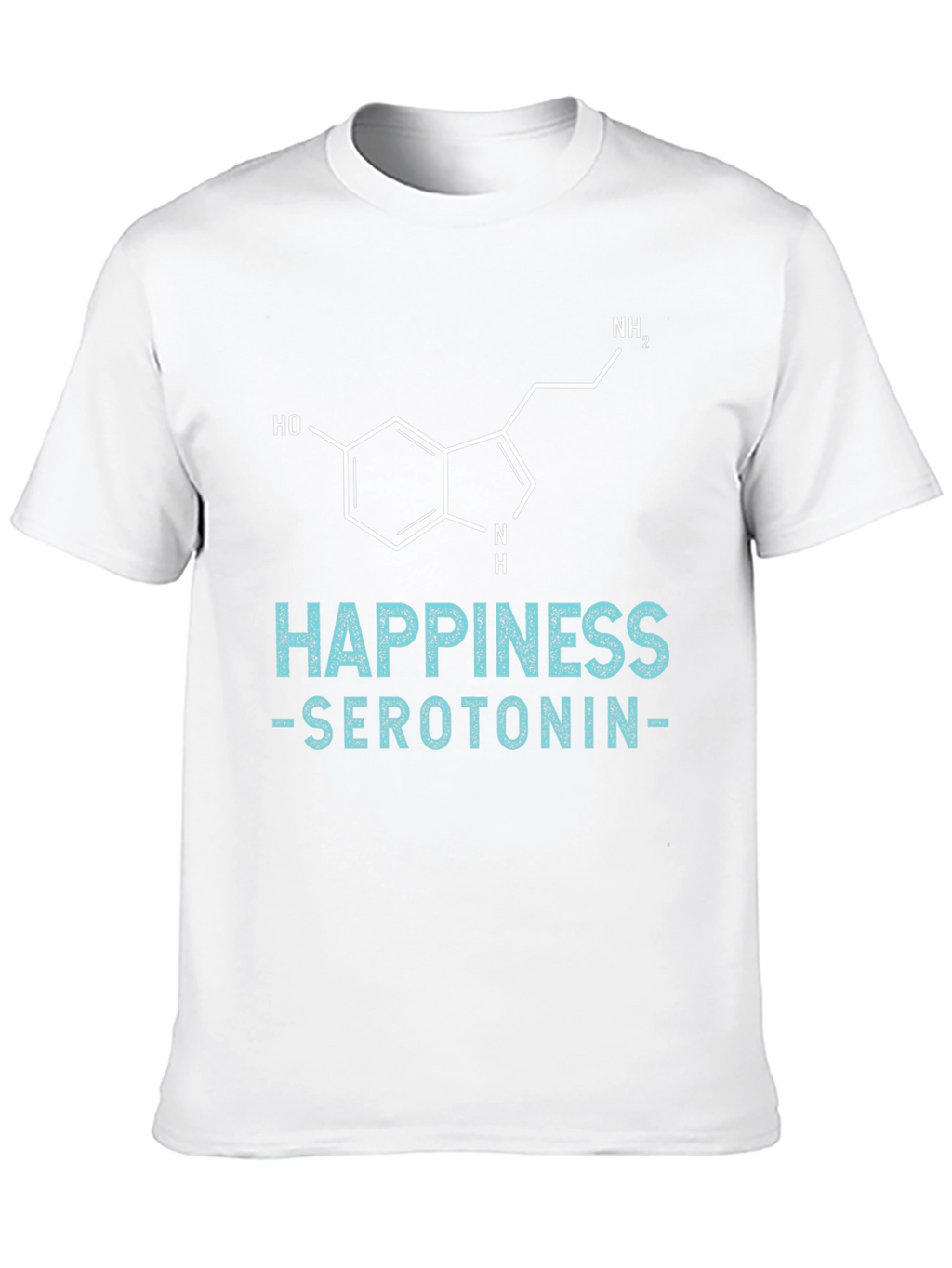 Happiness Serotonin Graphic Tee - Science Inspired T-Shirt