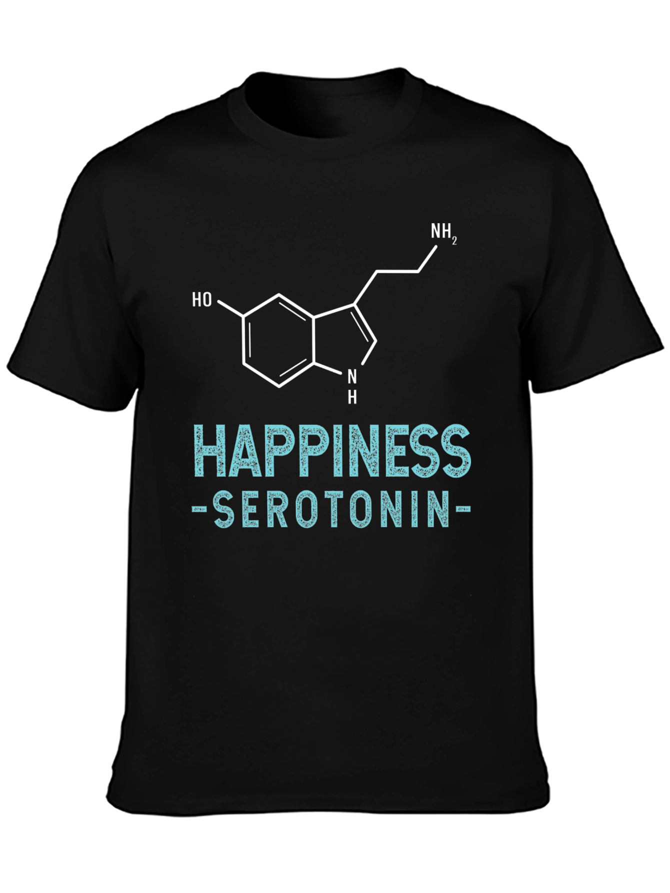 Happiness Serotonin Graphic Tee - Science Inspired T-Shirt