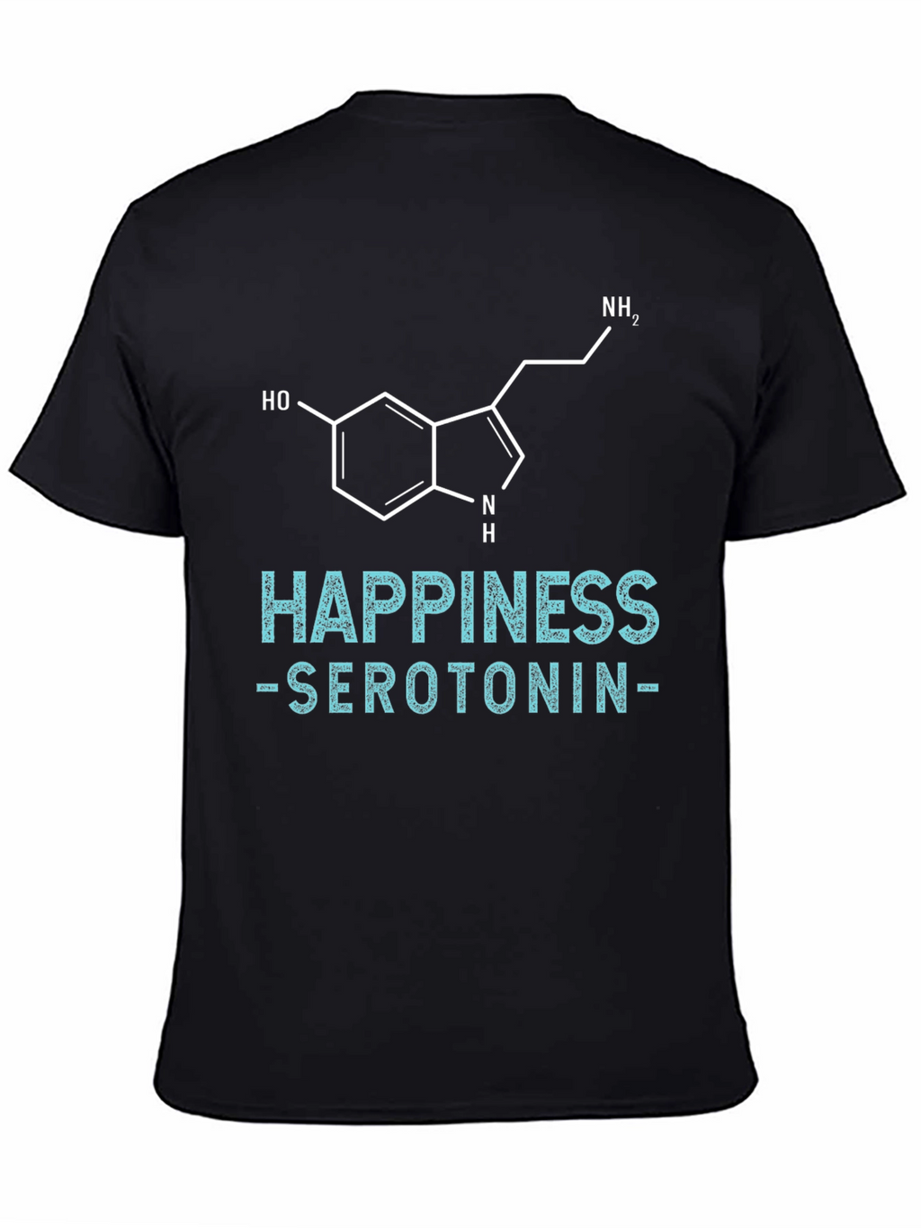 Happiness Serotonin Graphic Tee - Science Inspired T-Shirt