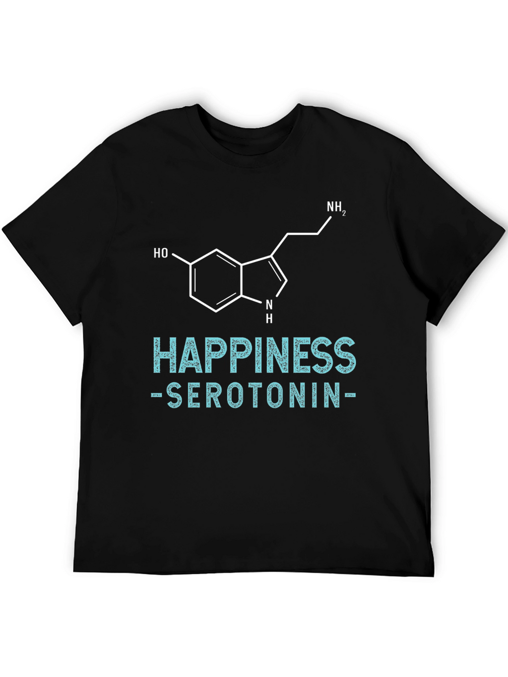 Happiness Serotonin Graphic Tee - Science Inspired T-Shirt