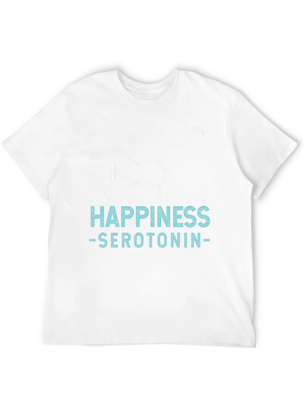 Happiness Serotonin Graphic Tee - Science Inspired T-Shirt