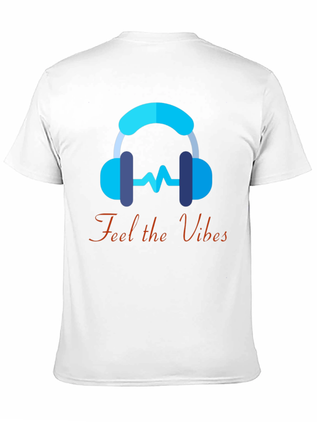 Feel the Vibes Graphic Tee - Music Lover T-Shirt