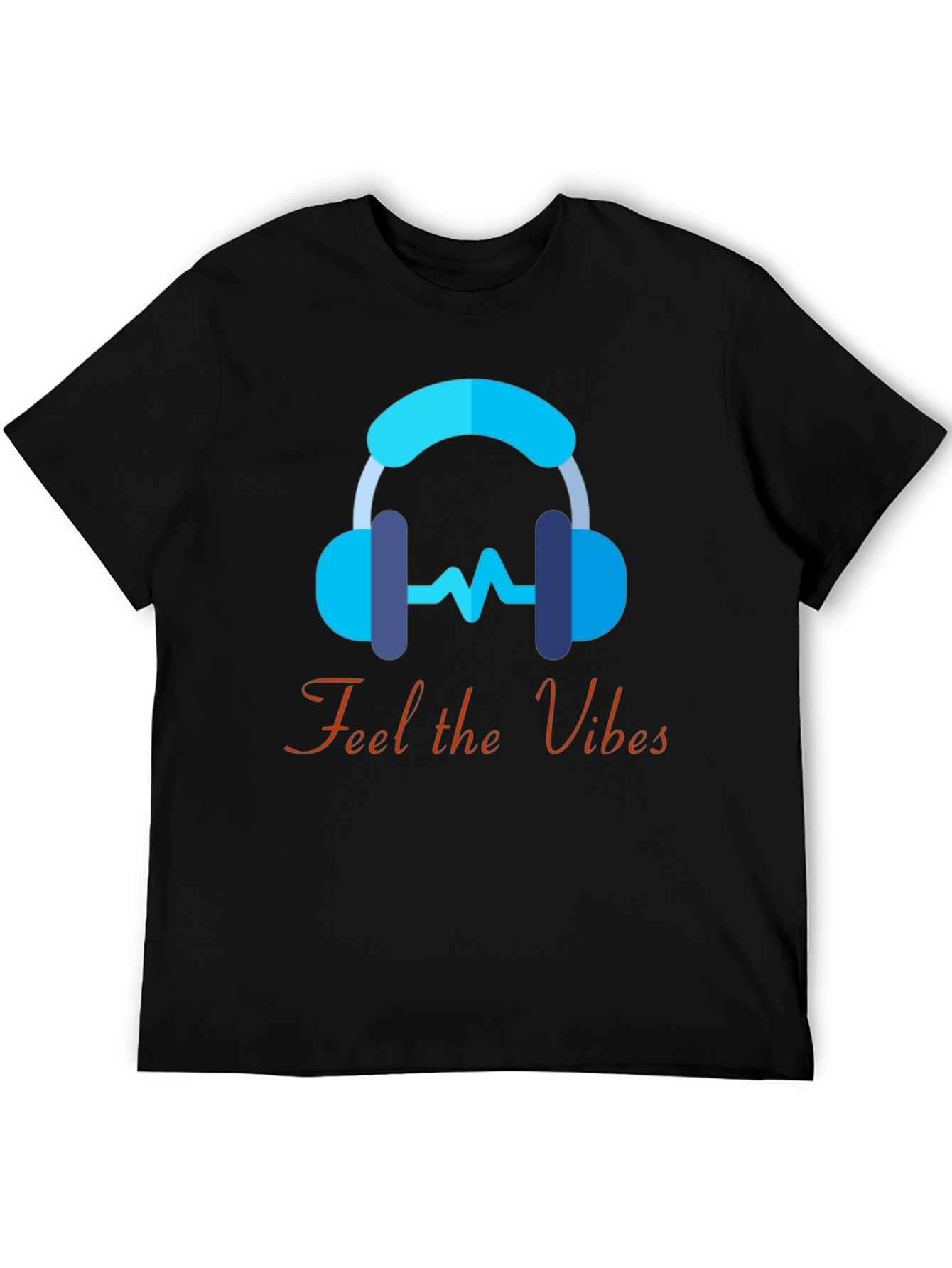 Feel the Vibes Graphic Tee - Music Lover T-Shirt