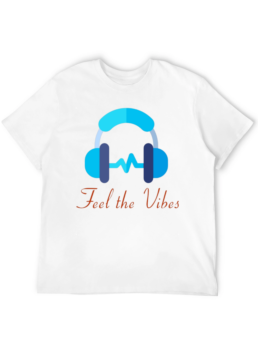 Feel the Vibes Graphic Tee - Music Lover T-Shirt