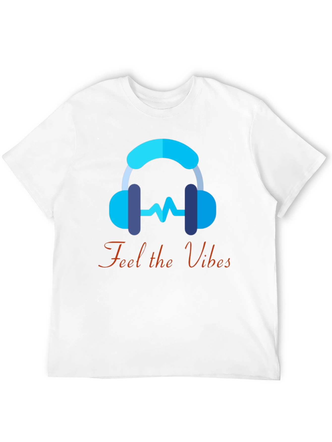Feel the Vibes Graphic Tee - Music Lover T-Shirt