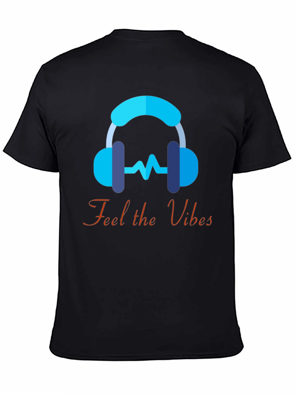 Feel the Vibes Graphic Tee - Music Lover T-Shirt