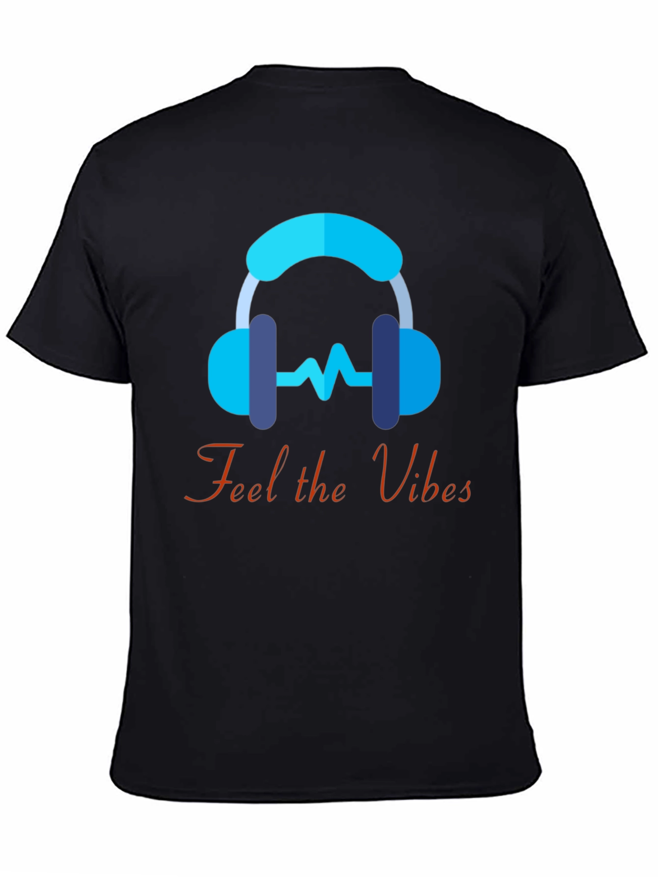 Feel the Vibes Graphic Tee - Music Lover T-Shirt