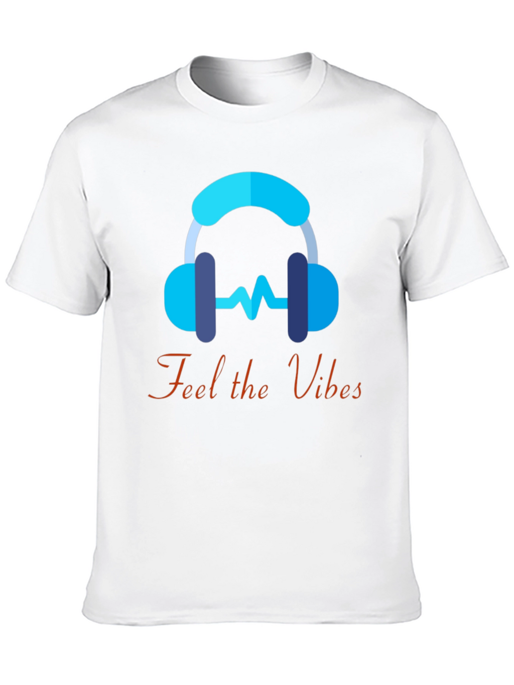 Feel the Vibes Graphic Tee - Music Lover T-Shirt