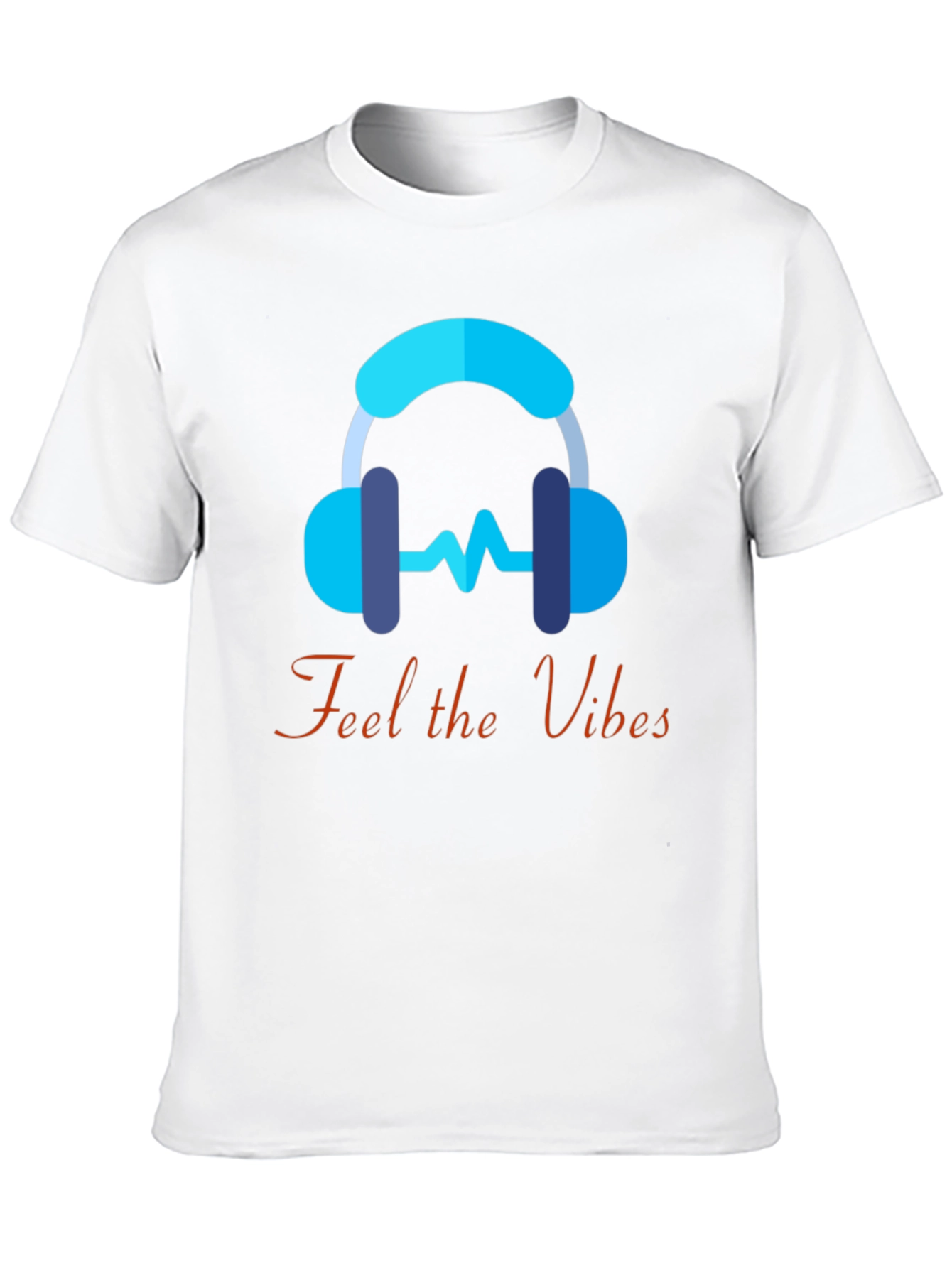 Feel the Vibes Graphic Tee - Music Lover T-Shirt