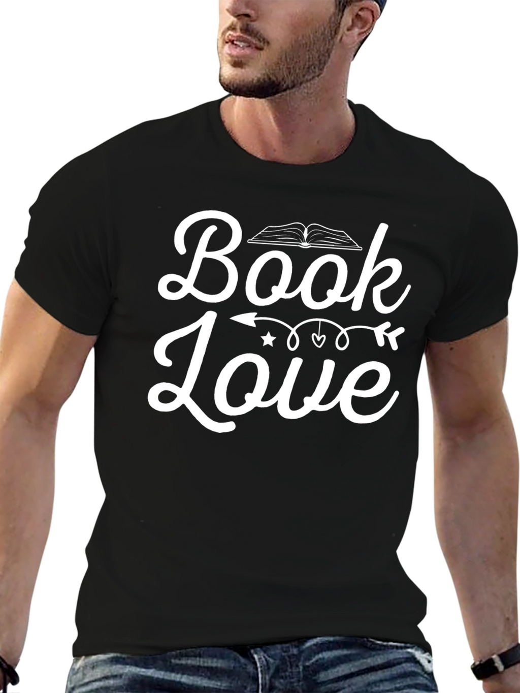 Book Love Black Graphic Tee