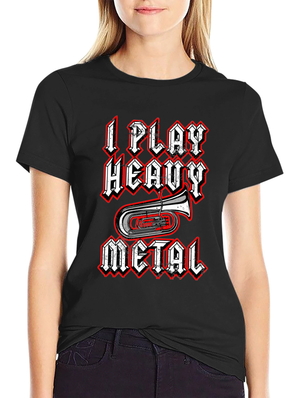 I Play Heavy Metal T-Shirt - Funny Band Tee