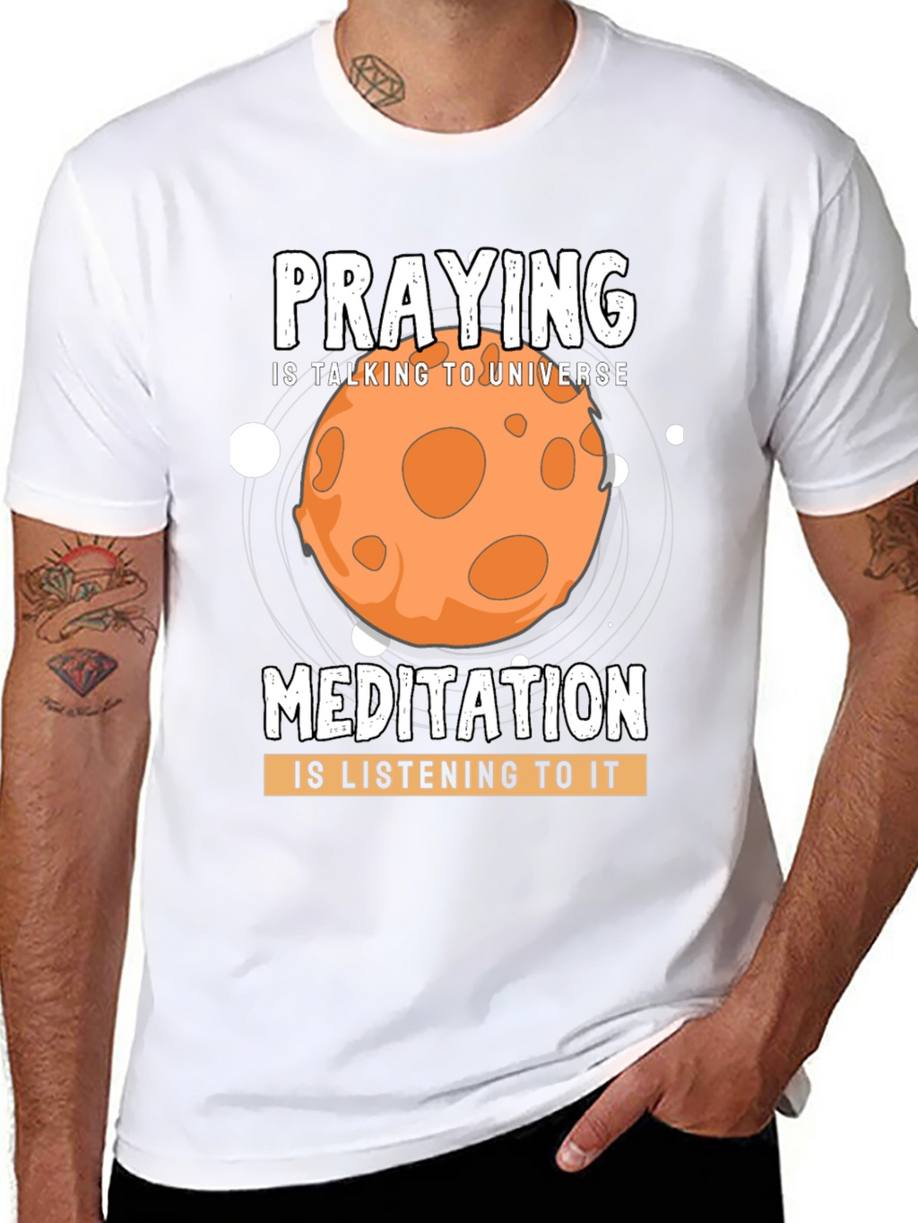 Praying & Meditation Universe T-Shirt