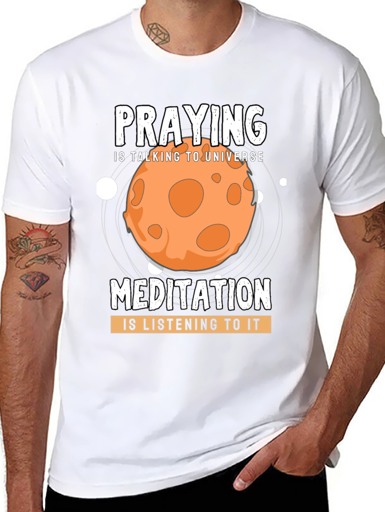 Praying & Meditation Universe T-Shirt