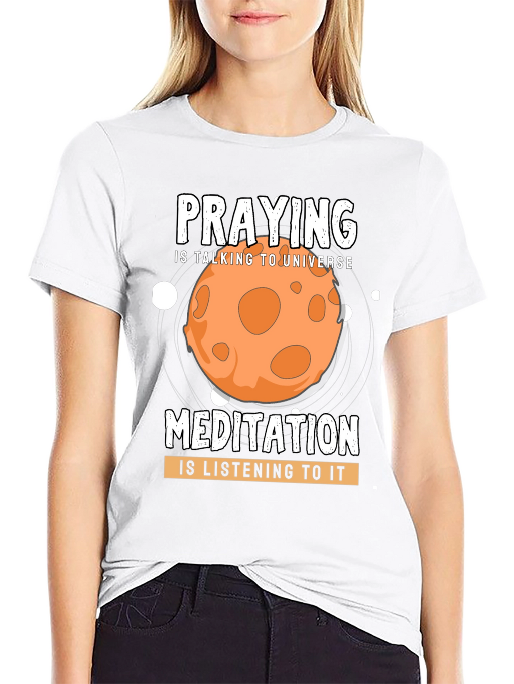 Praying & Meditation Universe T-Shirt