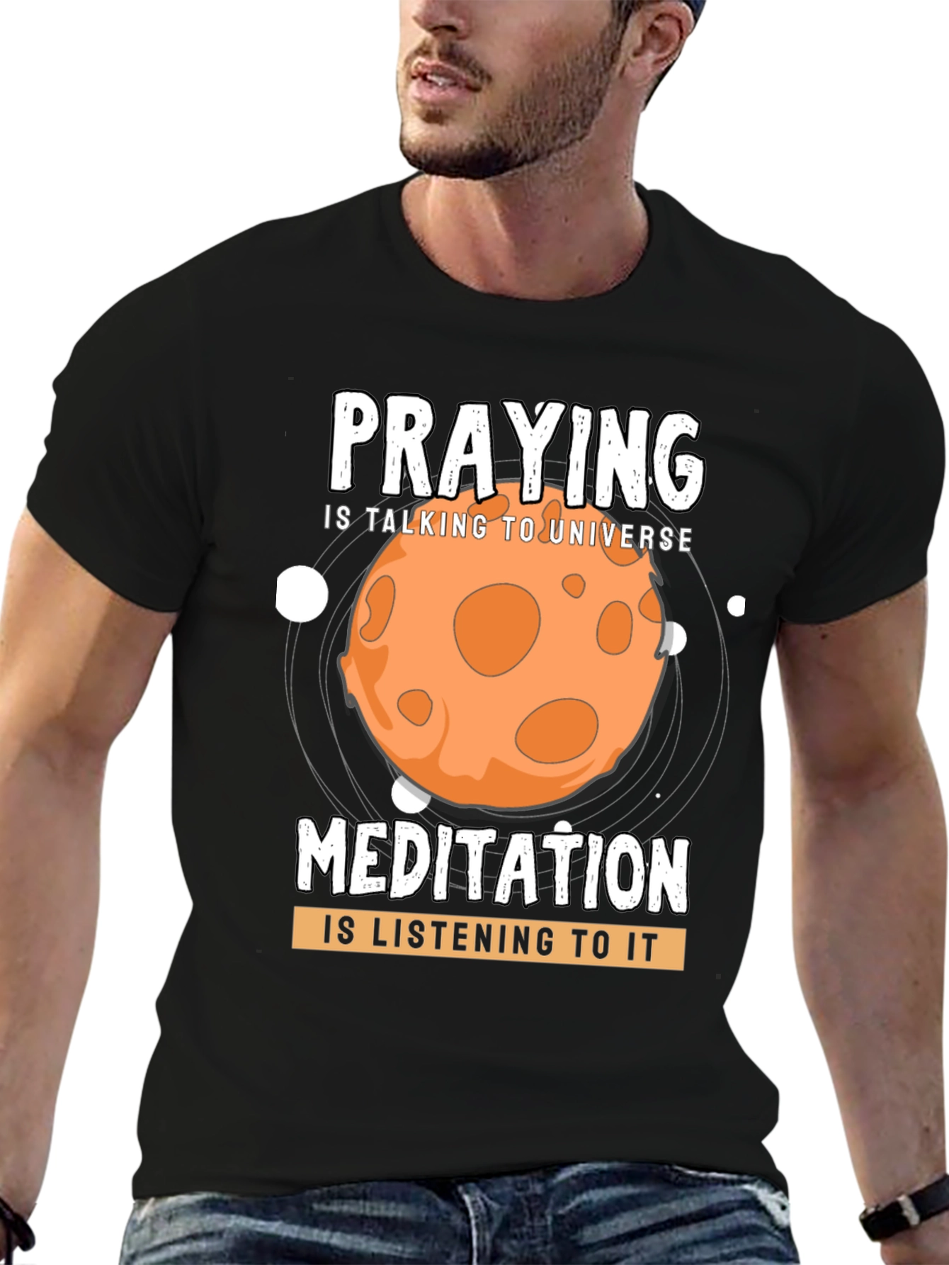 Praying & Meditation Universe T-Shirt