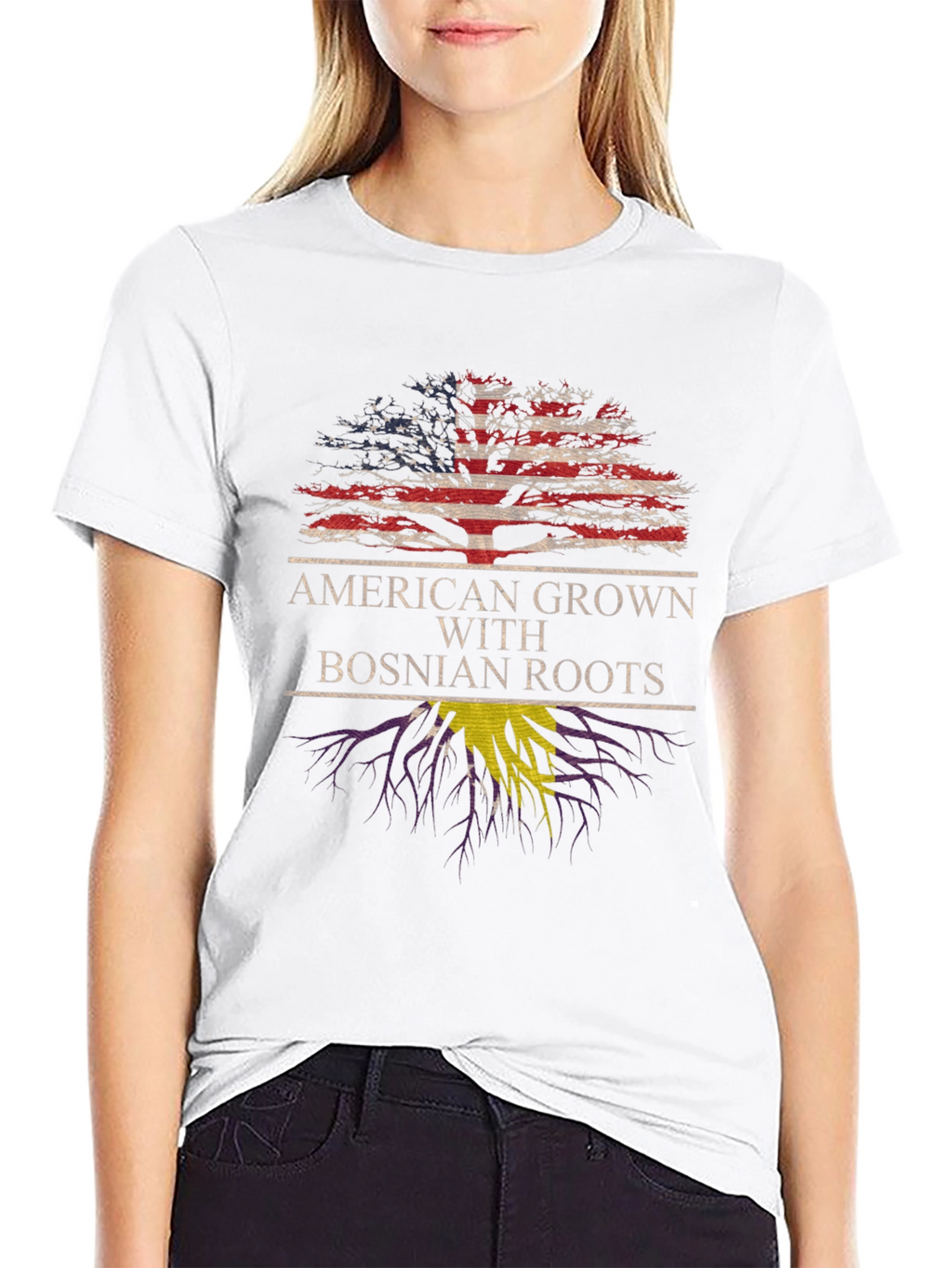 American Grown Bosnian Roots T-Shirt