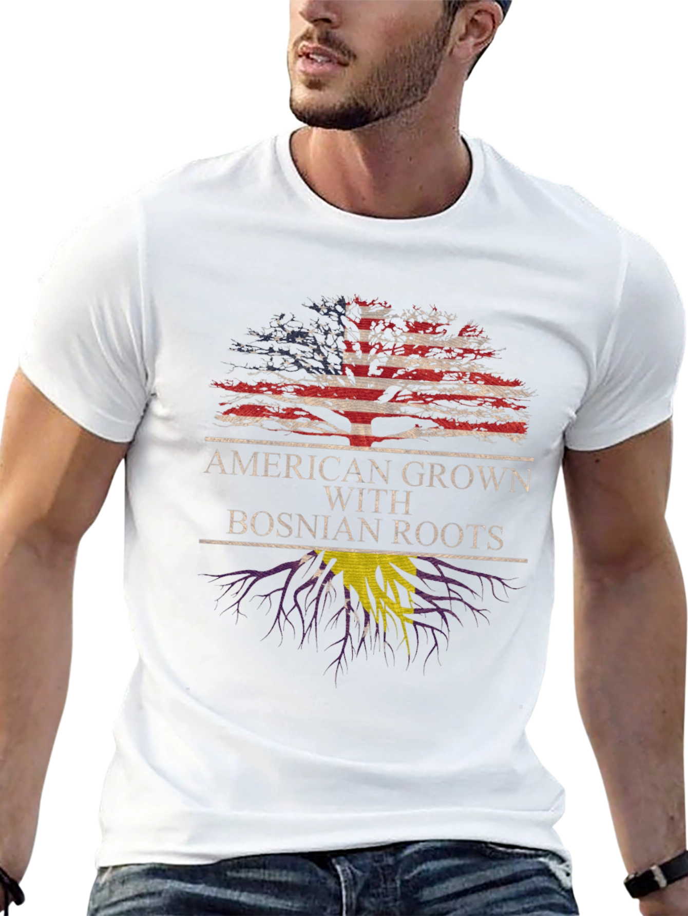 American Grown Bosnian Roots T-Shirt