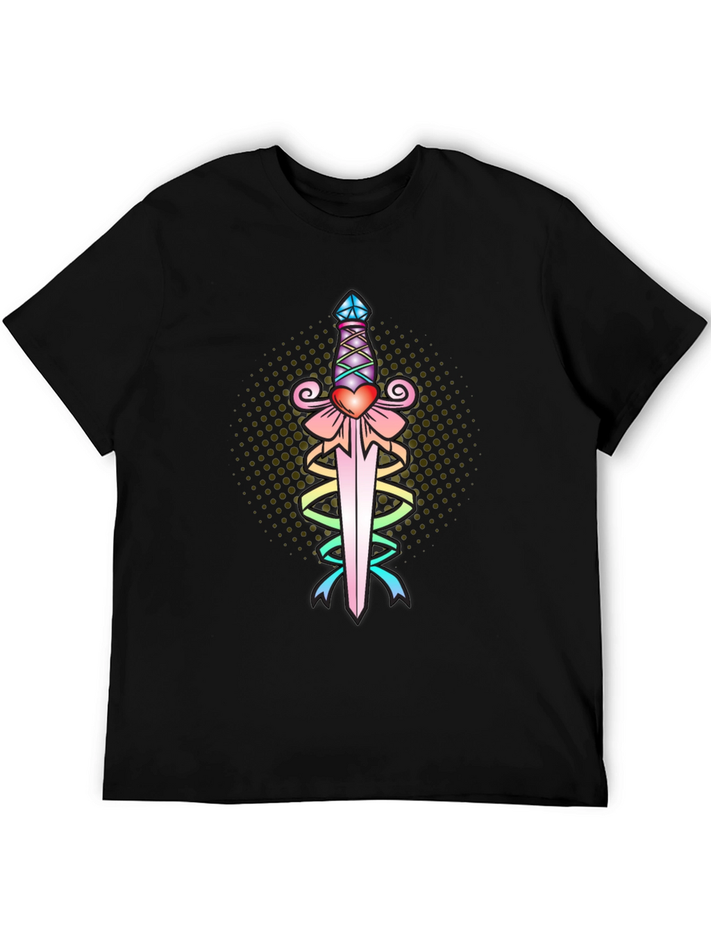 Heart Dagger Tee - Black Graphic T-Shirt