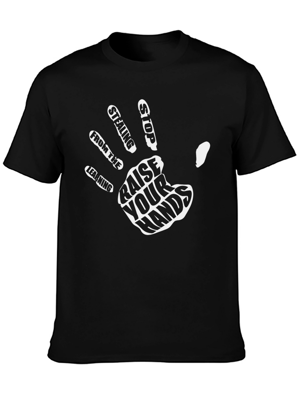 Raise Your Hands Graphic Tee - Black
