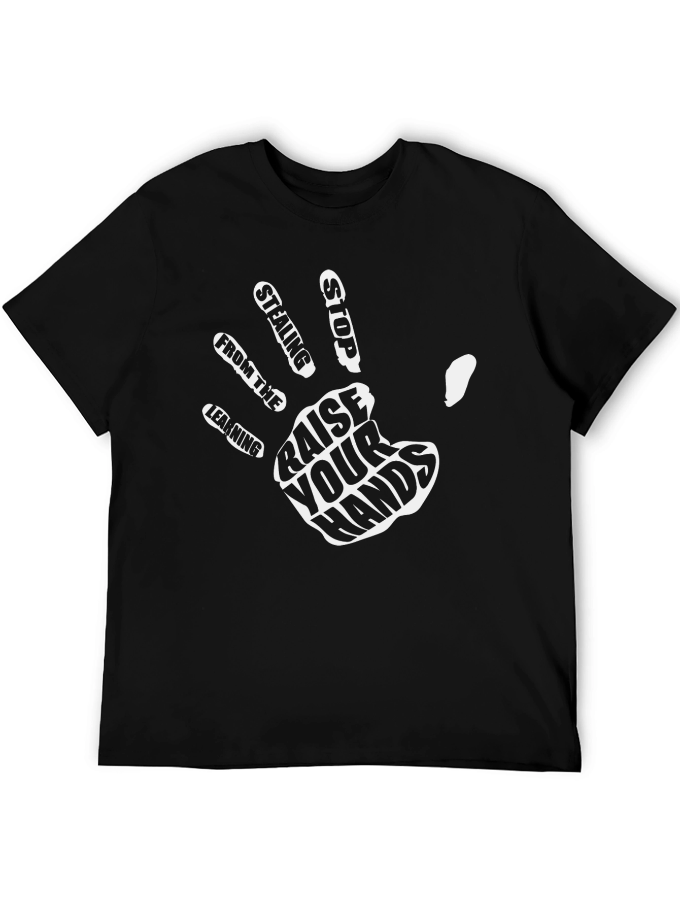 Raise Your Hands Graphic Tee - Black