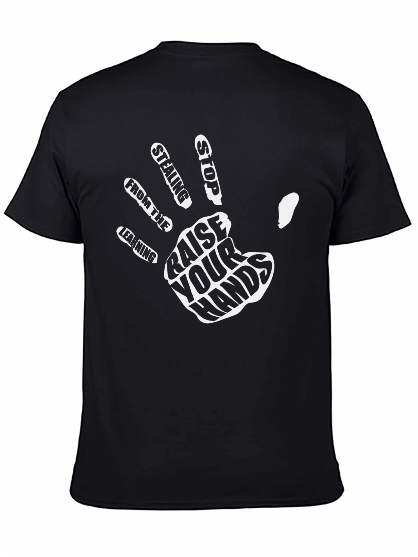Raise Your Hands Graphic Tee - Black